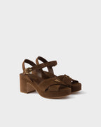 Suede platform sandals RUNWAY DELUXE