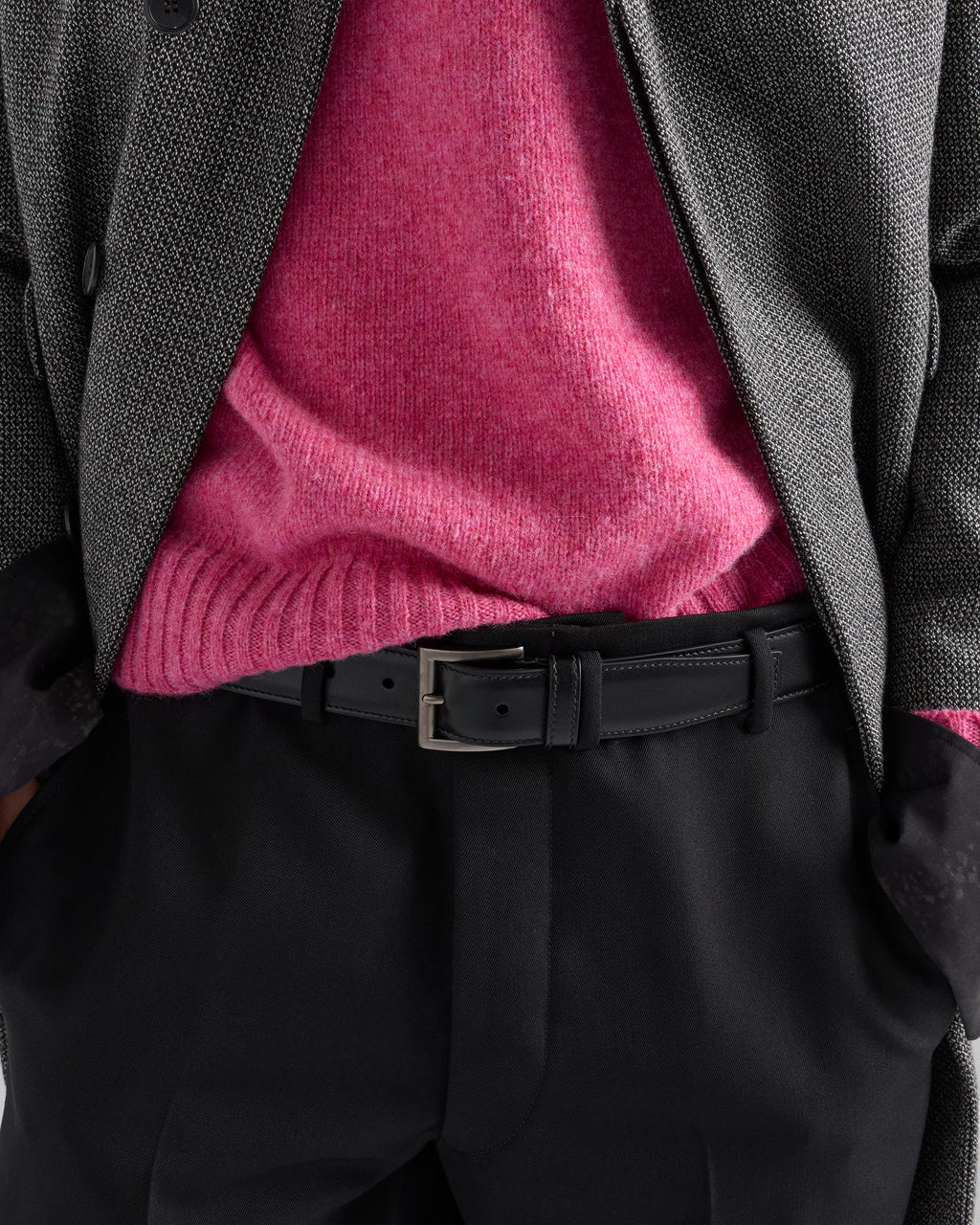 Leather belt ColorBlack RUNWAY DELUXE