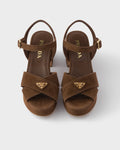 Suede platform sandals RUNWAY DELUXE