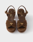 Suede platform sandals RUNWAY DELUXE