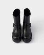 Leather booties