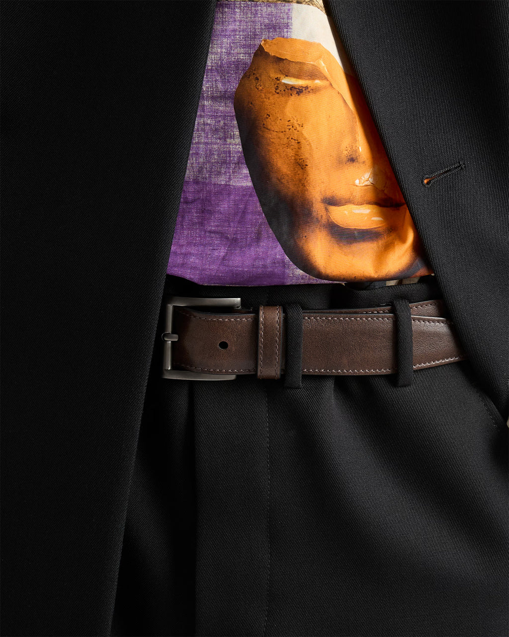 Leather belt ColorCocoa Brown RUNWAY DELUXE