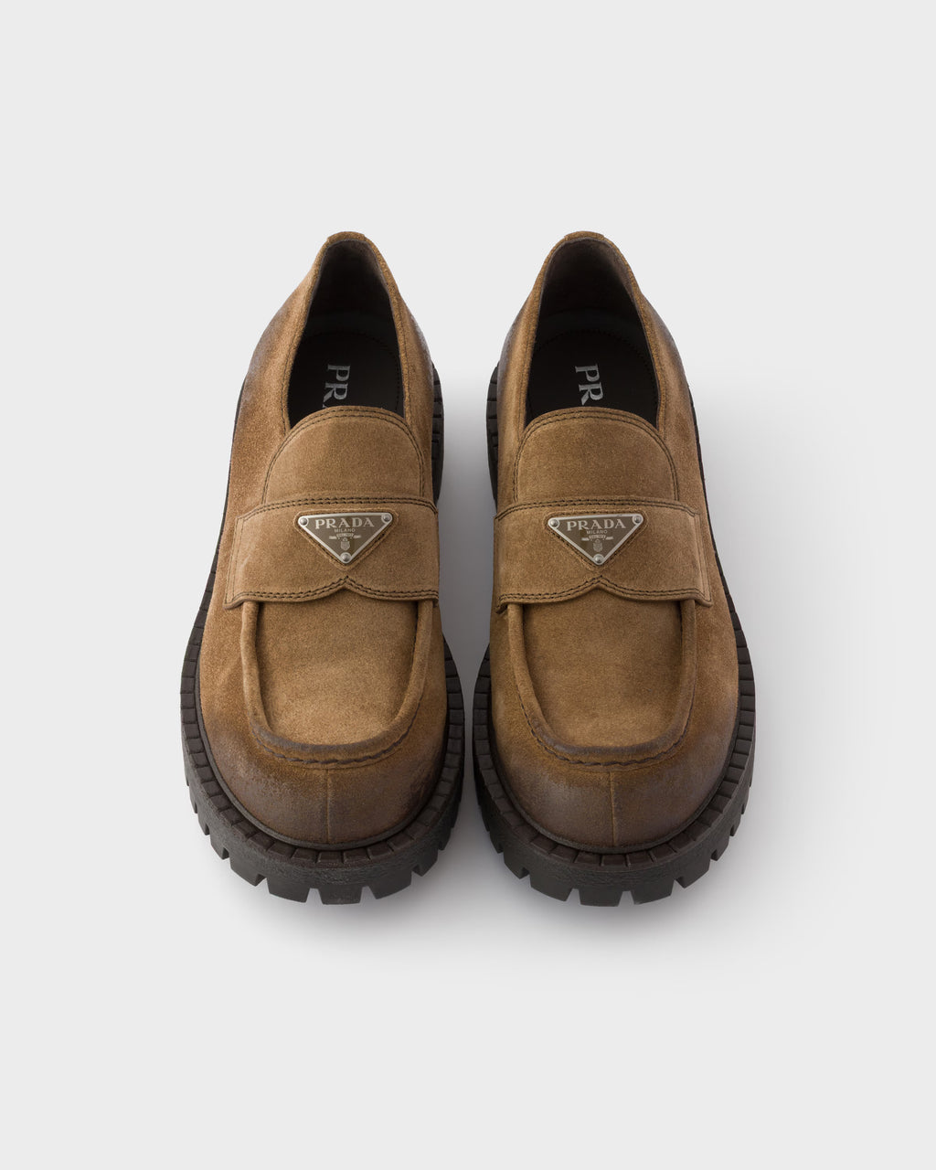 Aged suede loafers ColorLight Brown RUNWAY DELUXE
