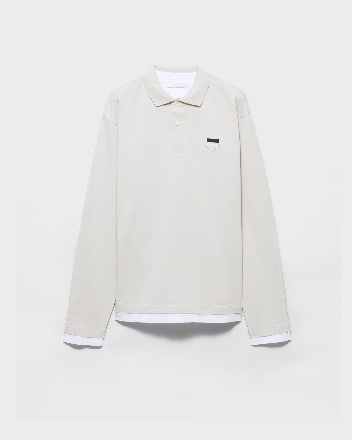 Cotton polo shirt ColorMarble Gray / White RUNWAY DELUXE