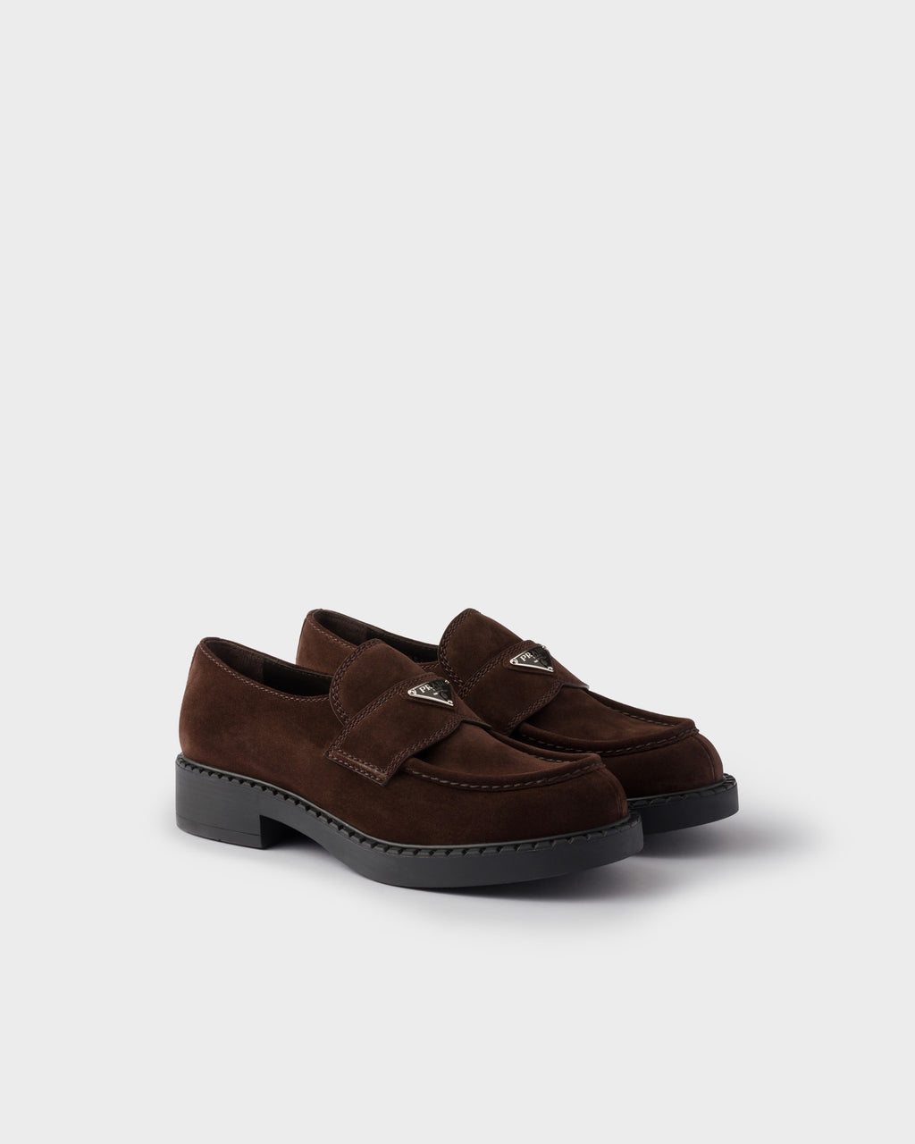 Chocolate suede loafers ColorDark Brown RUNWAY DELUXE