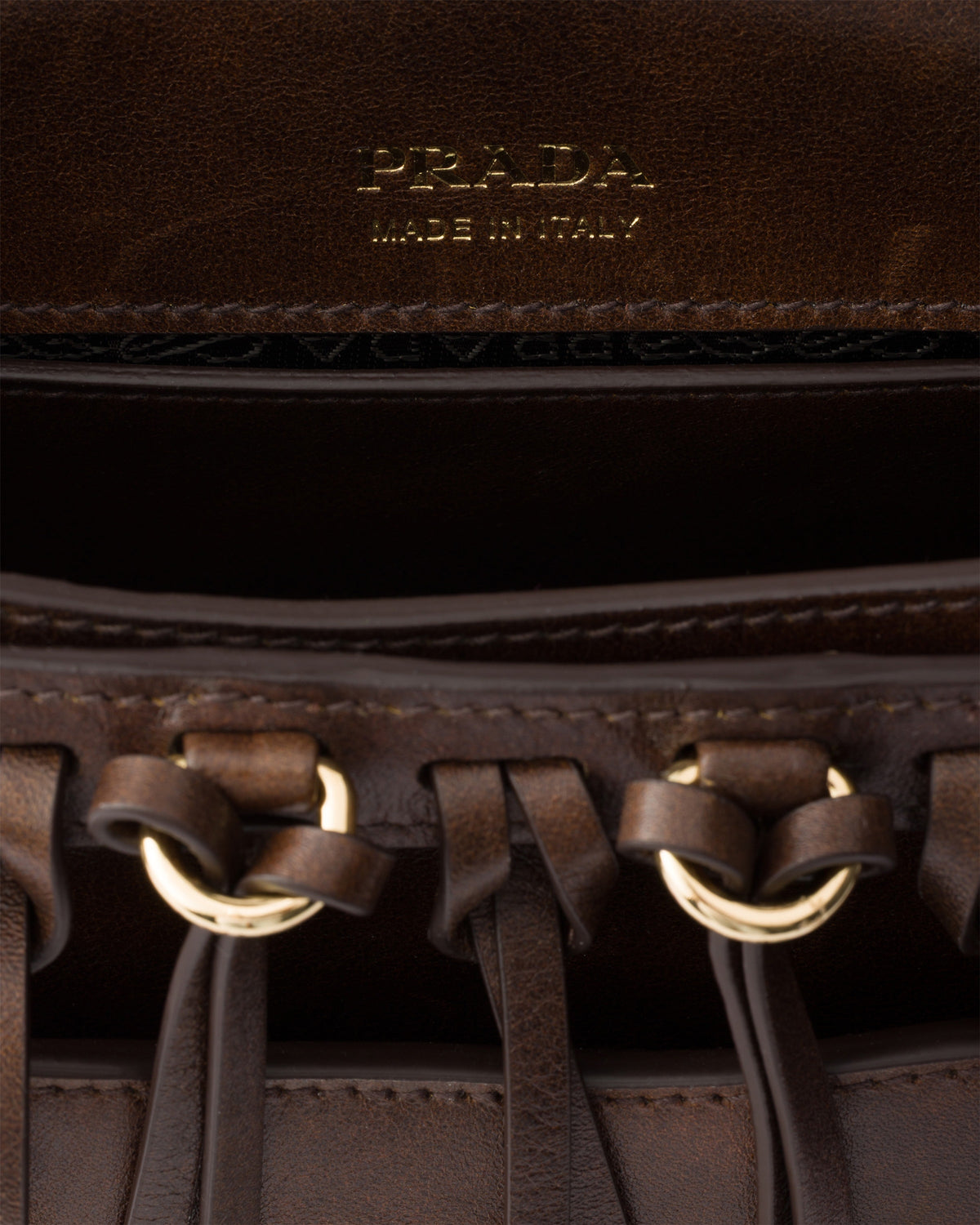 Prada Corsaire aged leather mini shoulder bag RUNWAY DELUXE