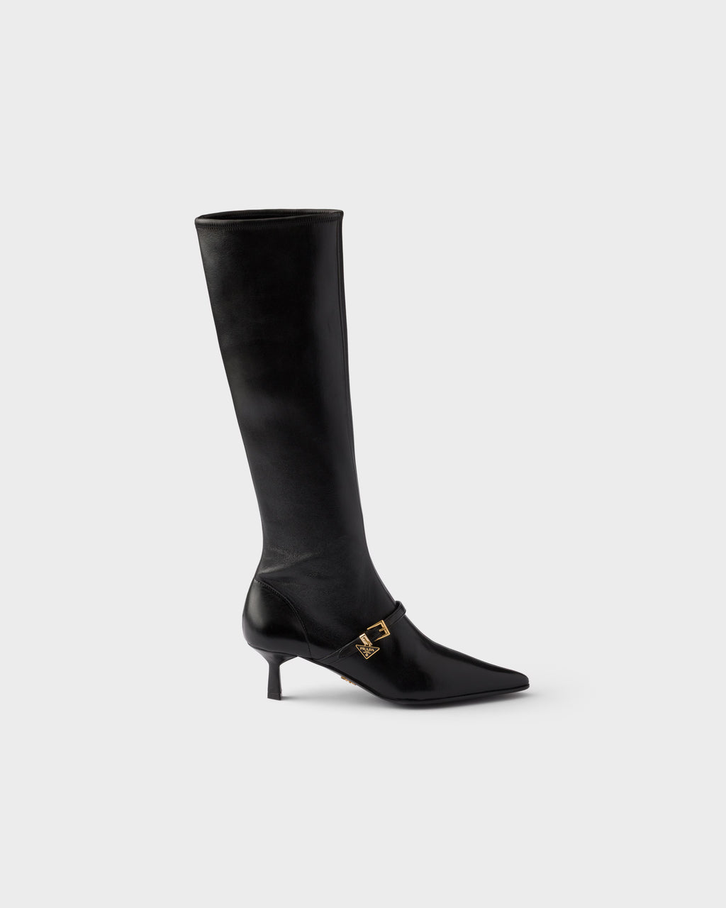 Stretch nappa leather boots