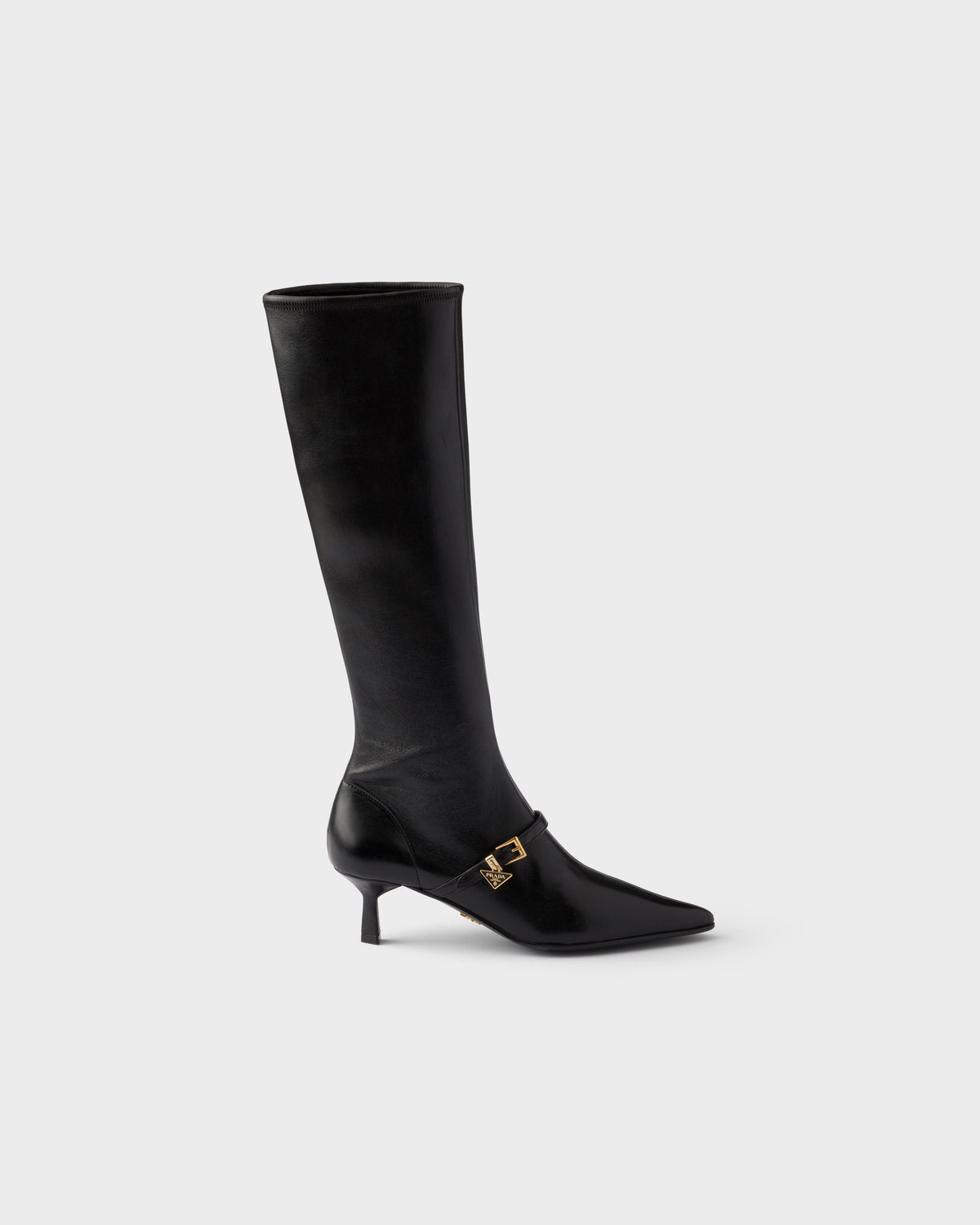 Stretch nappa leather boots