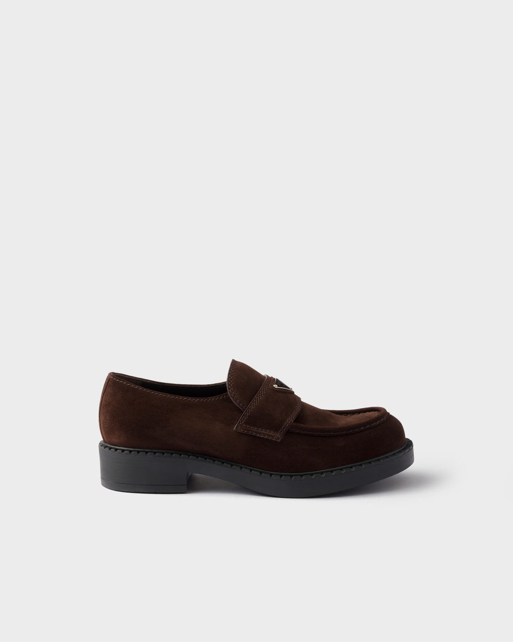 Chocolate suede loafers ColorDark Brown RUNWAY DELUXE