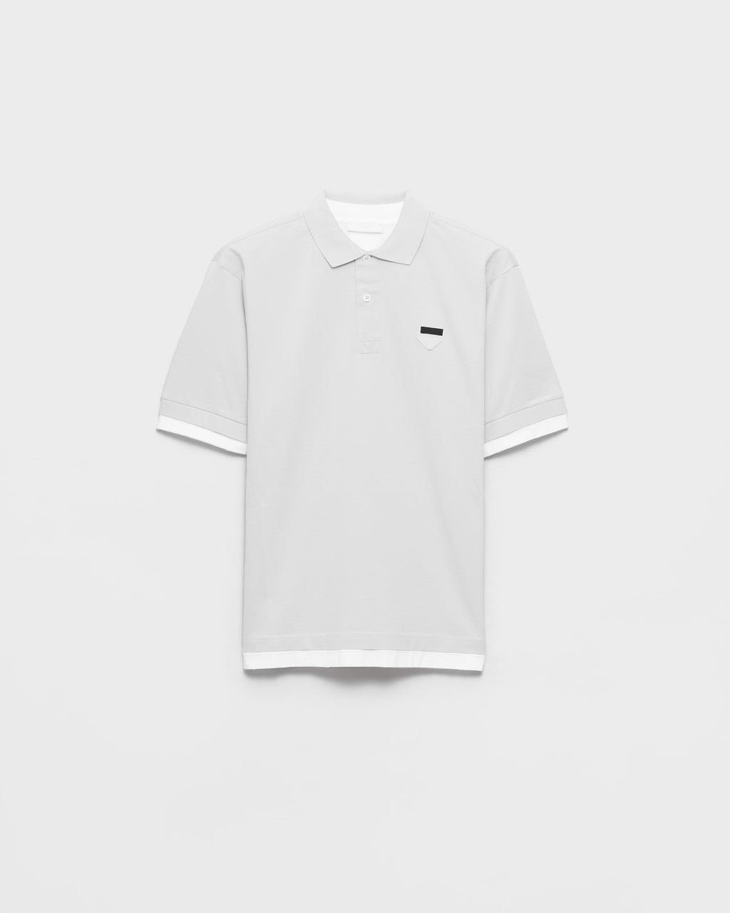 Cotton polo shirt ColorMarble Gray / White RUNWAY DELUXE