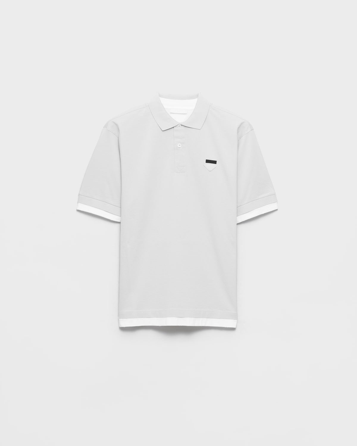 Cotton polo shirt ColorMarble Gray / White RUNWAY DELUXE