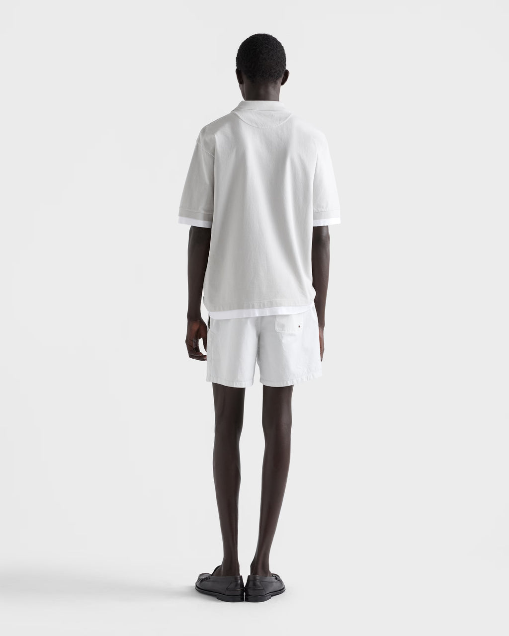 Cotton polo shirt ColorMarble Gray / White RUNWAY DELUXE