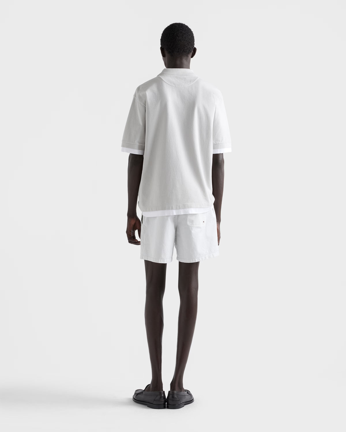Cotton polo shirt ColorMarble Gray / White RUNWAY DELUXE