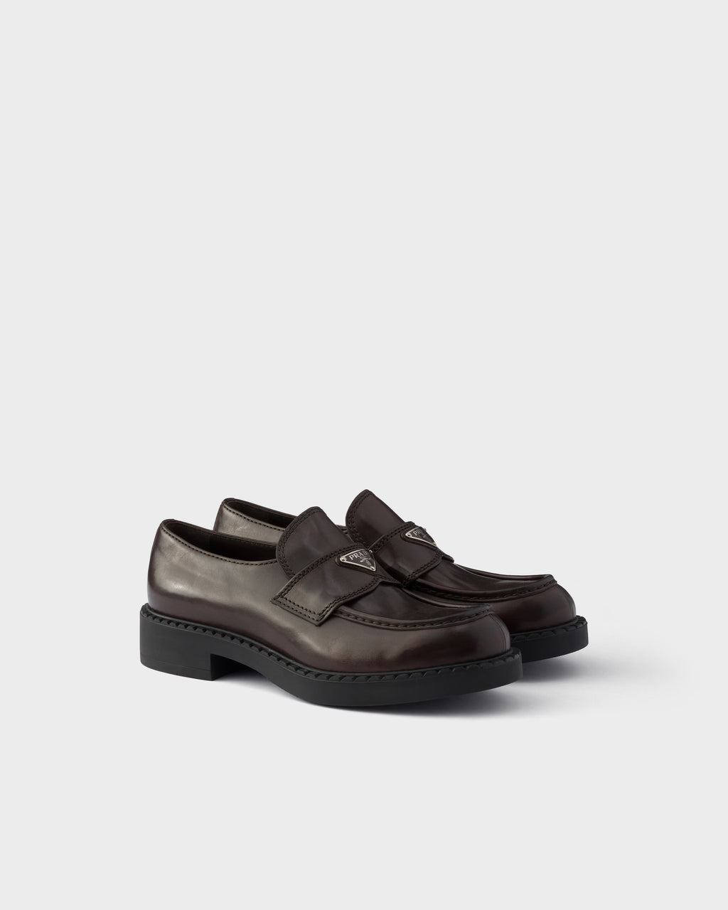 Chocolate aged leather loafers ColorTeak RUNWAY DELUXE