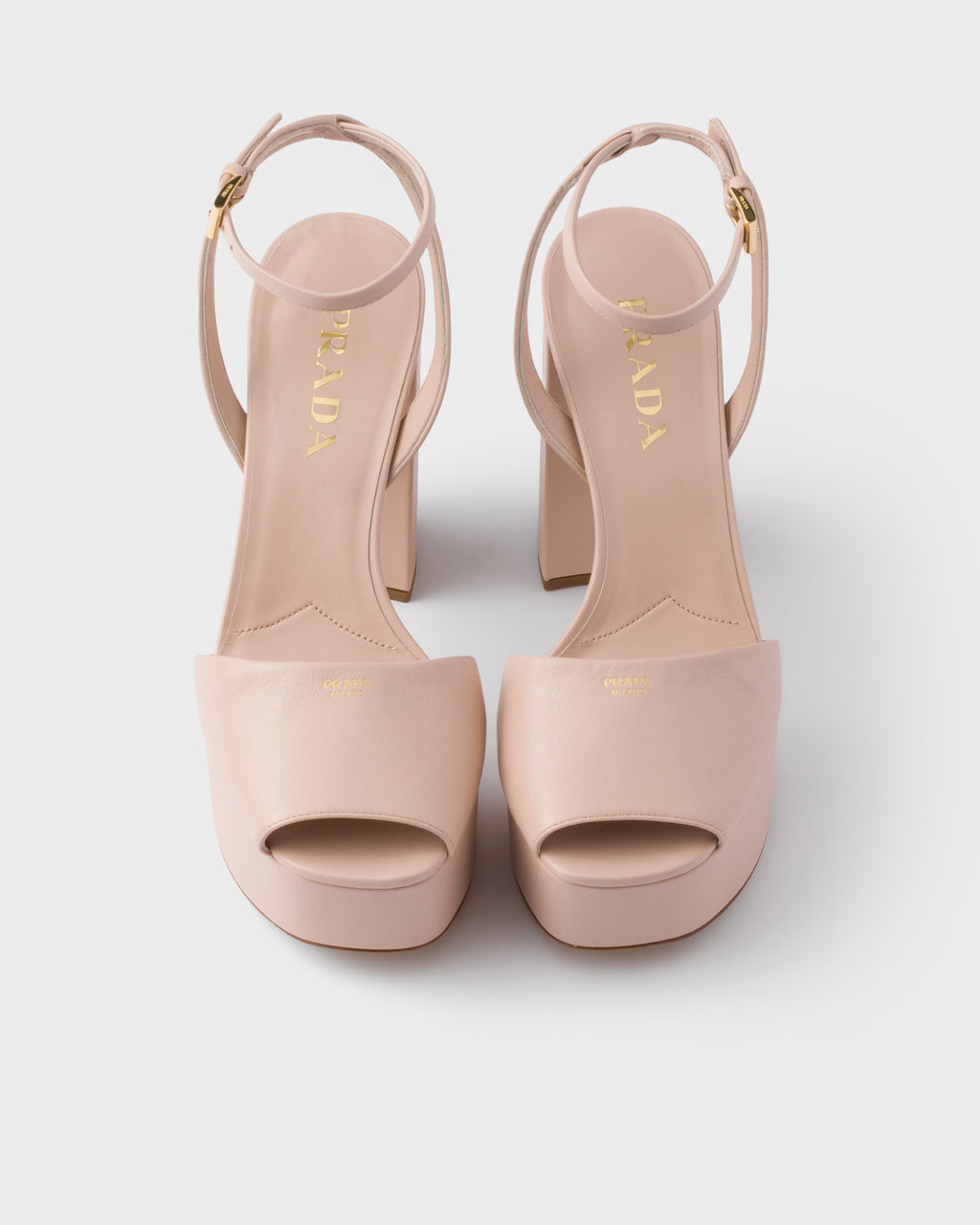 Nappa leather platform sandals