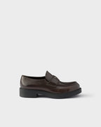 Chocolate aged leather loafers ColorTeak RUNWAY DELUXE