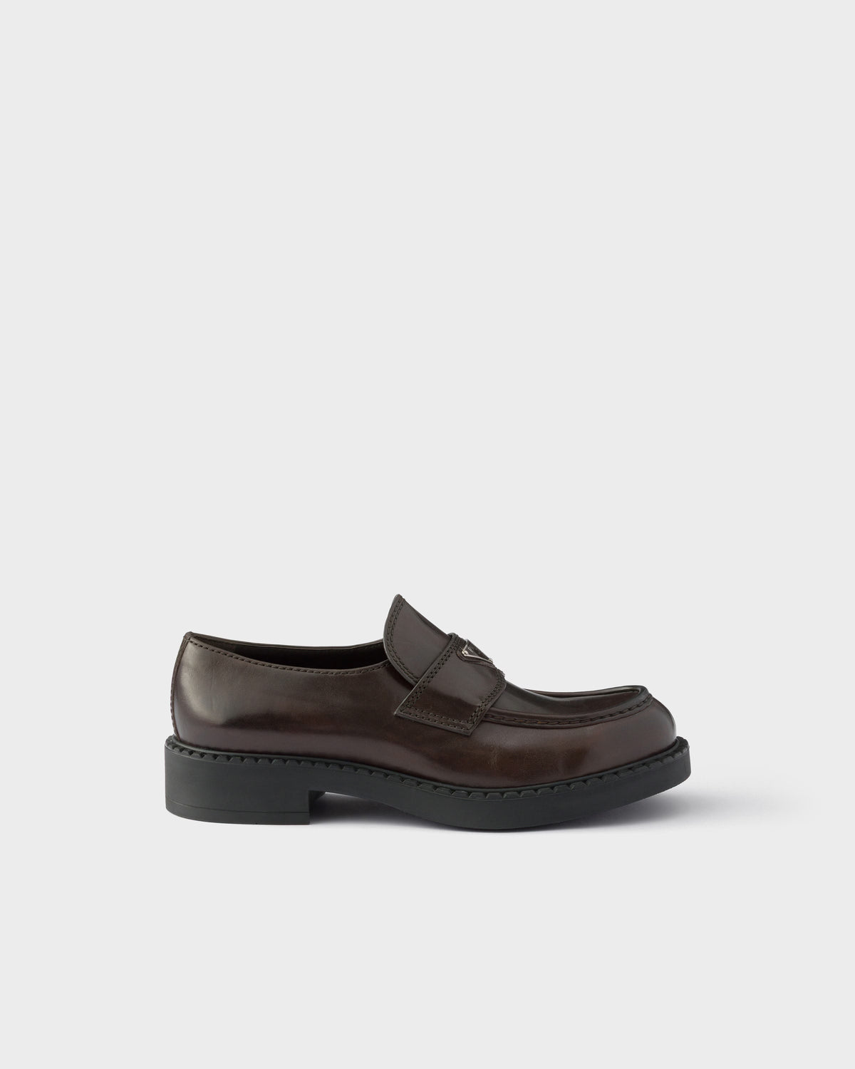 Chocolate aged leather loafers ColorTeak RUNWAY DELUXE