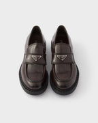 Chocolate aged leather loafers ColorTeak RUNWAY DELUXE