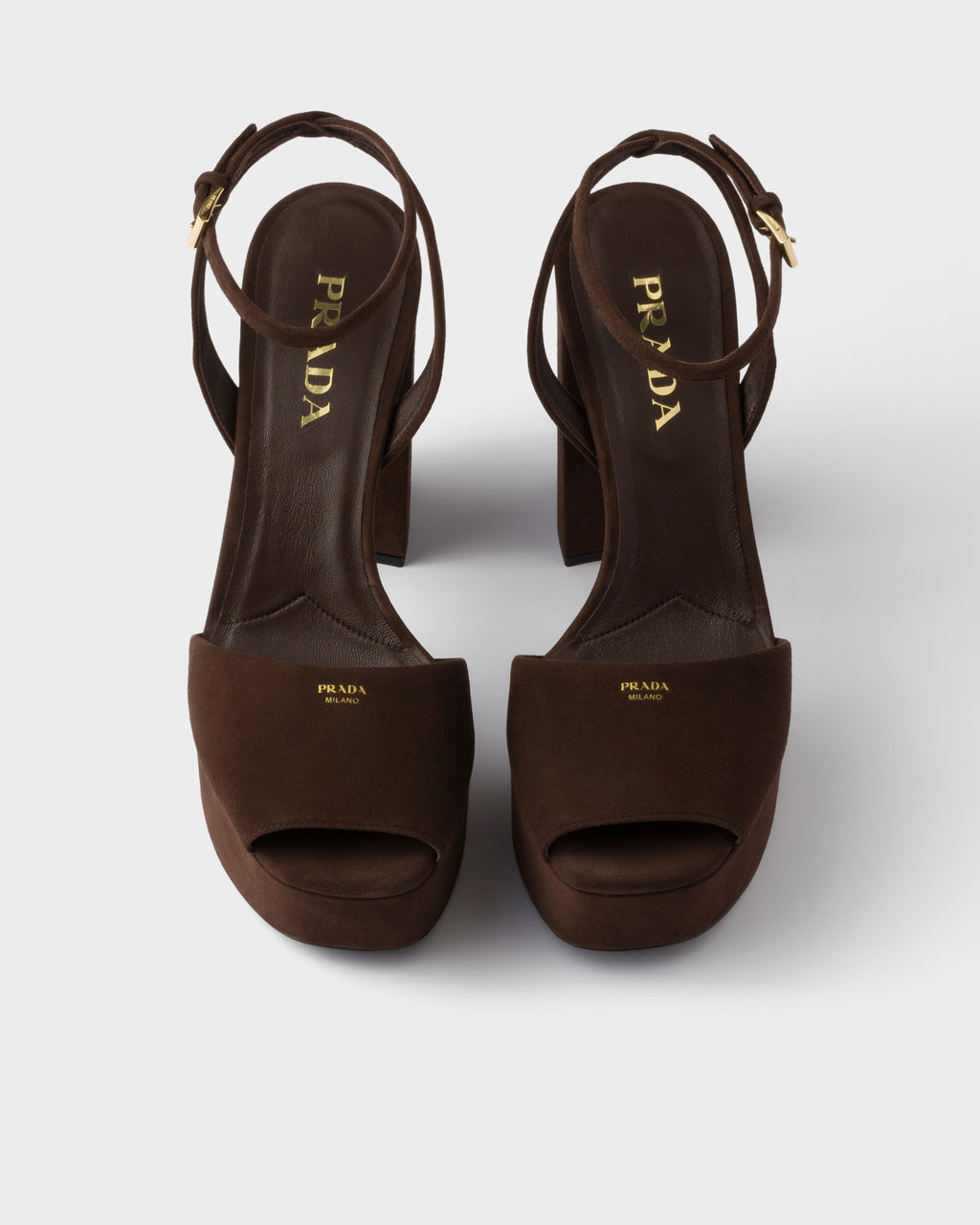 Suede platform sandals
