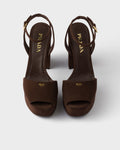 Suede platform sandals
