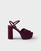 Suede platform sandals