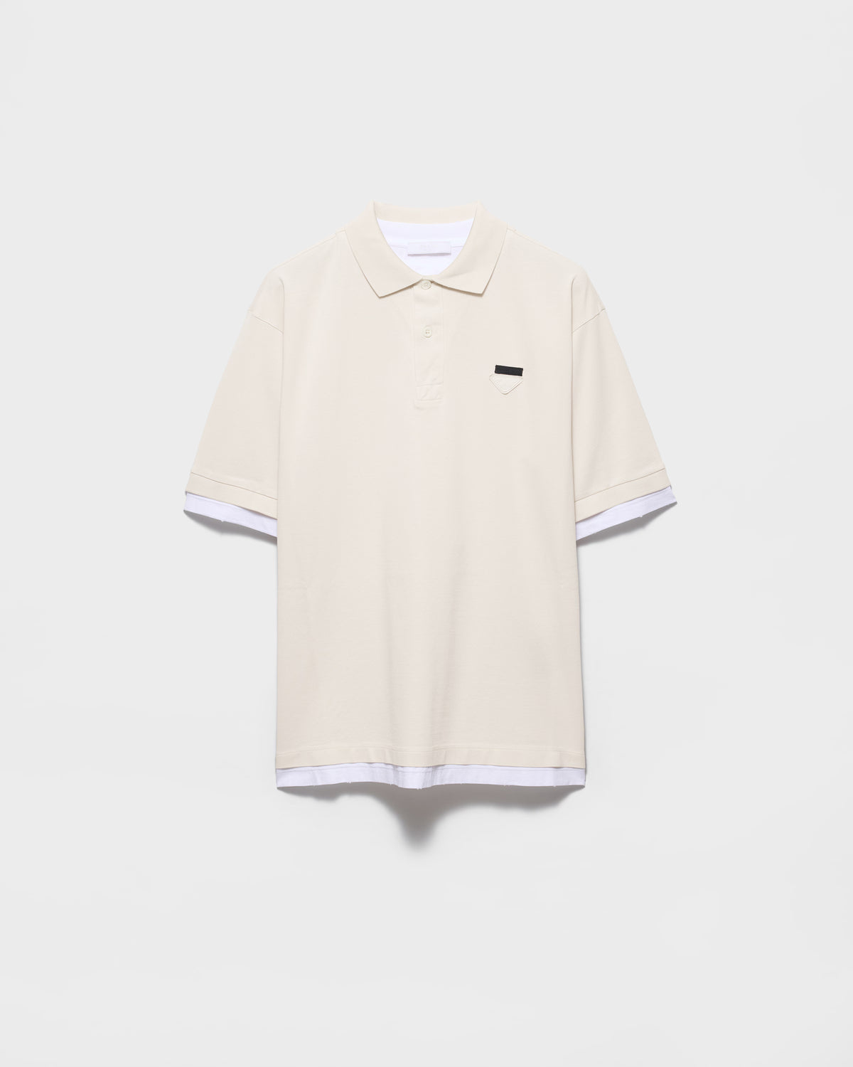 Cotton polo shirt ColorTalc/White RUNWAY DELUXE
