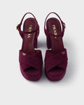 Suede platform sandals