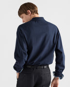 Long-sleeved cotton polo shirt RUNWAY DELUXE