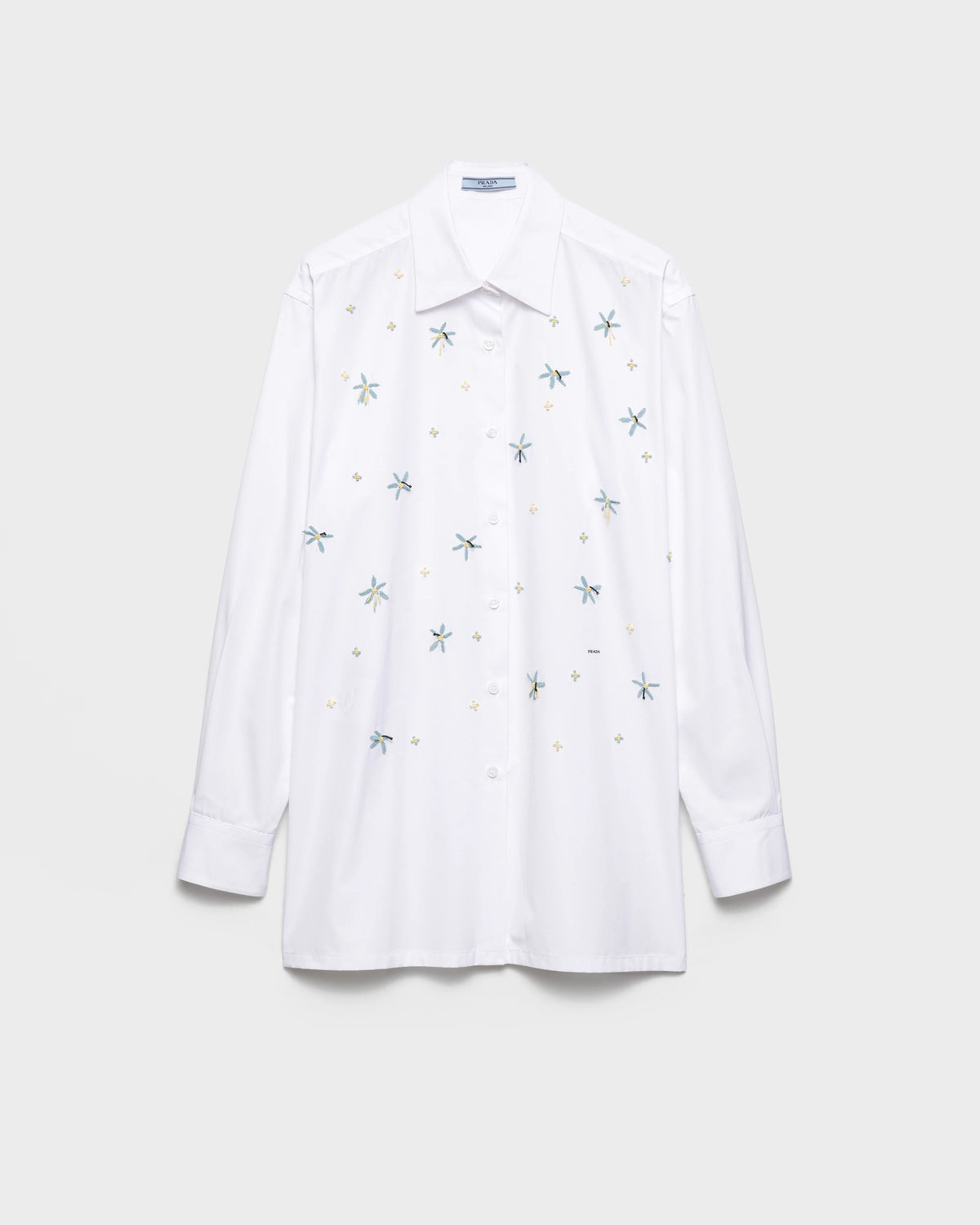 Embroidered poplin shirt RUNWAY DELUXE