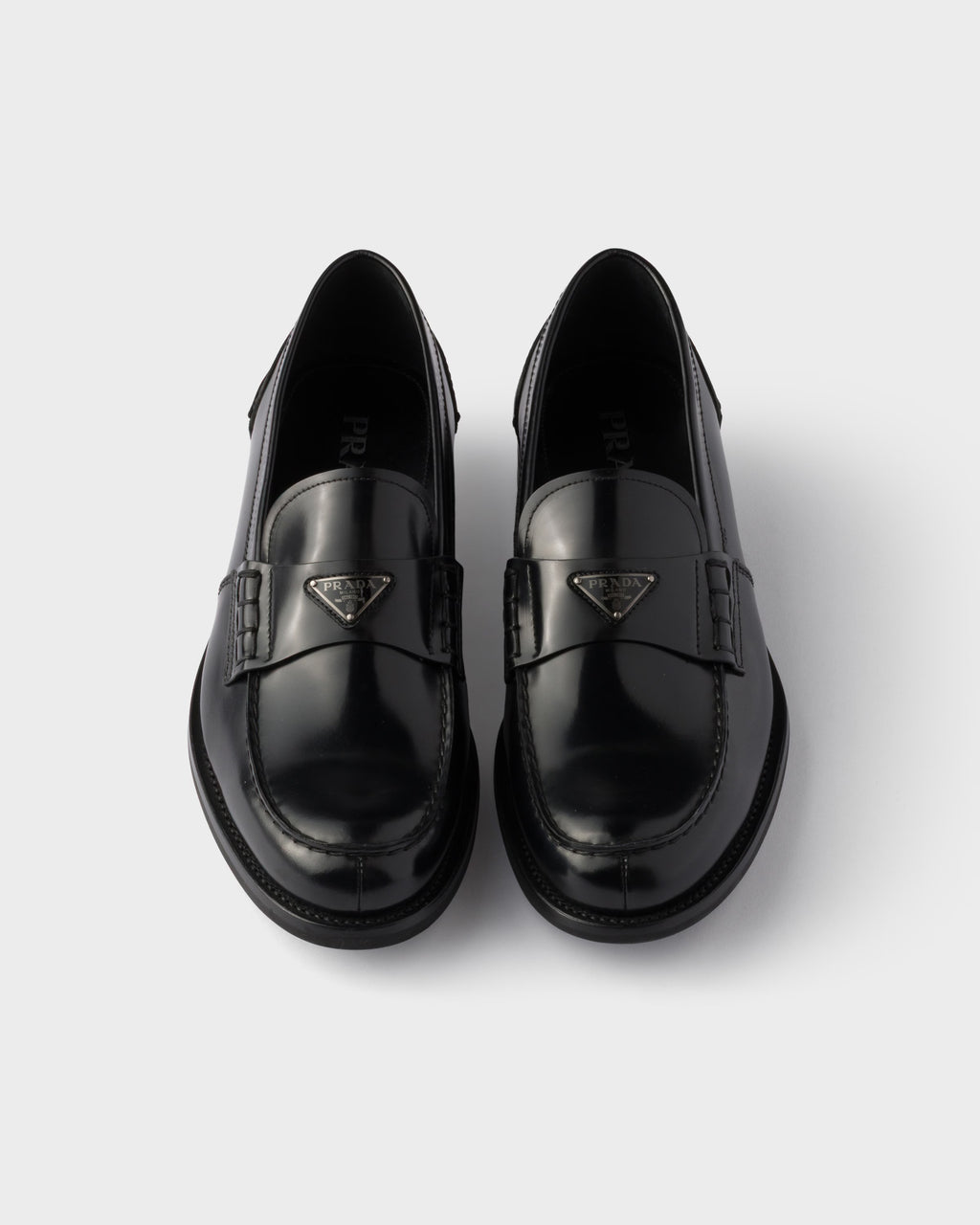 Brushed leather loafers ColorBlack RUNWAY DELUXE