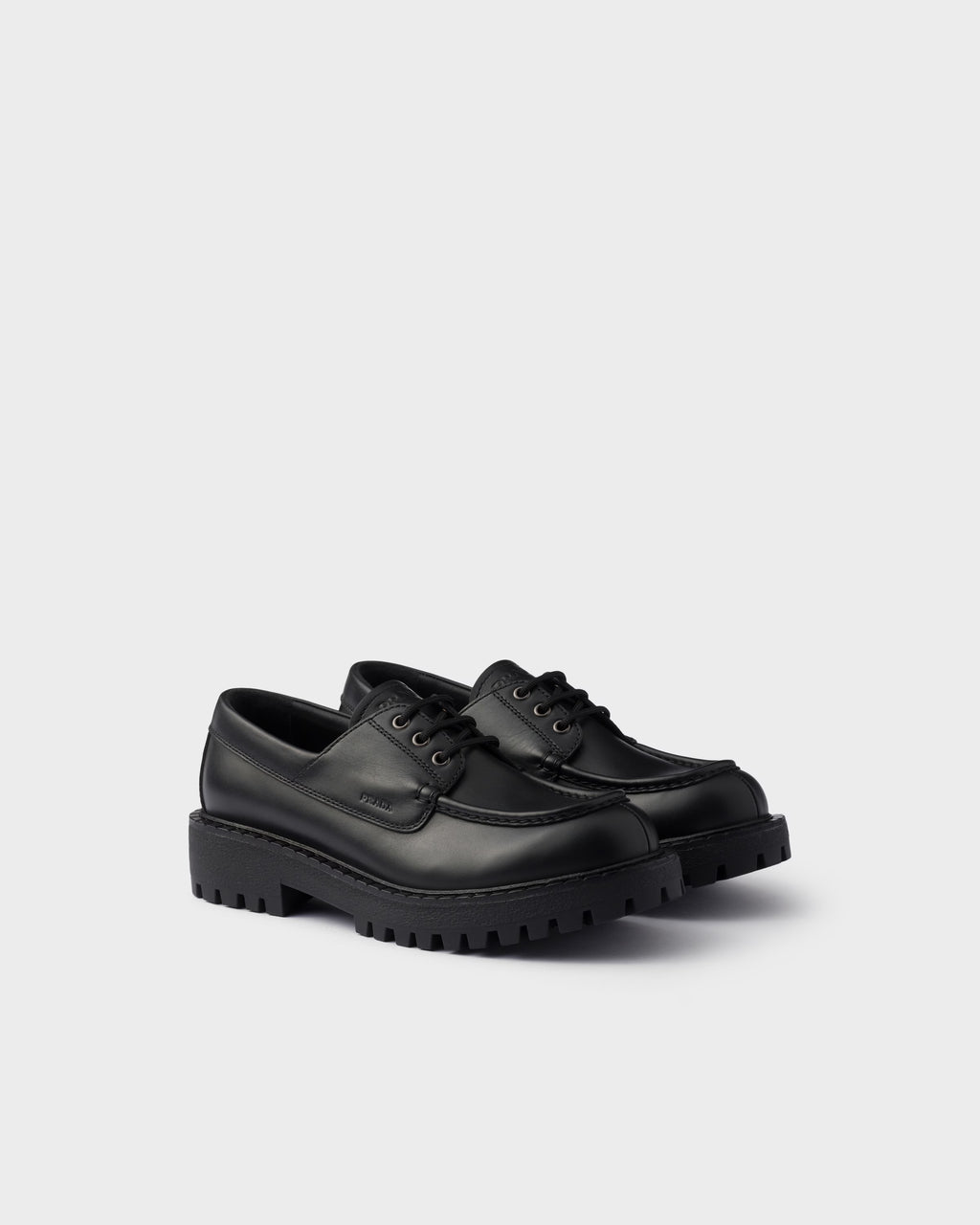 Laced leather loafers ColorBlack RUNWAY DELUXE