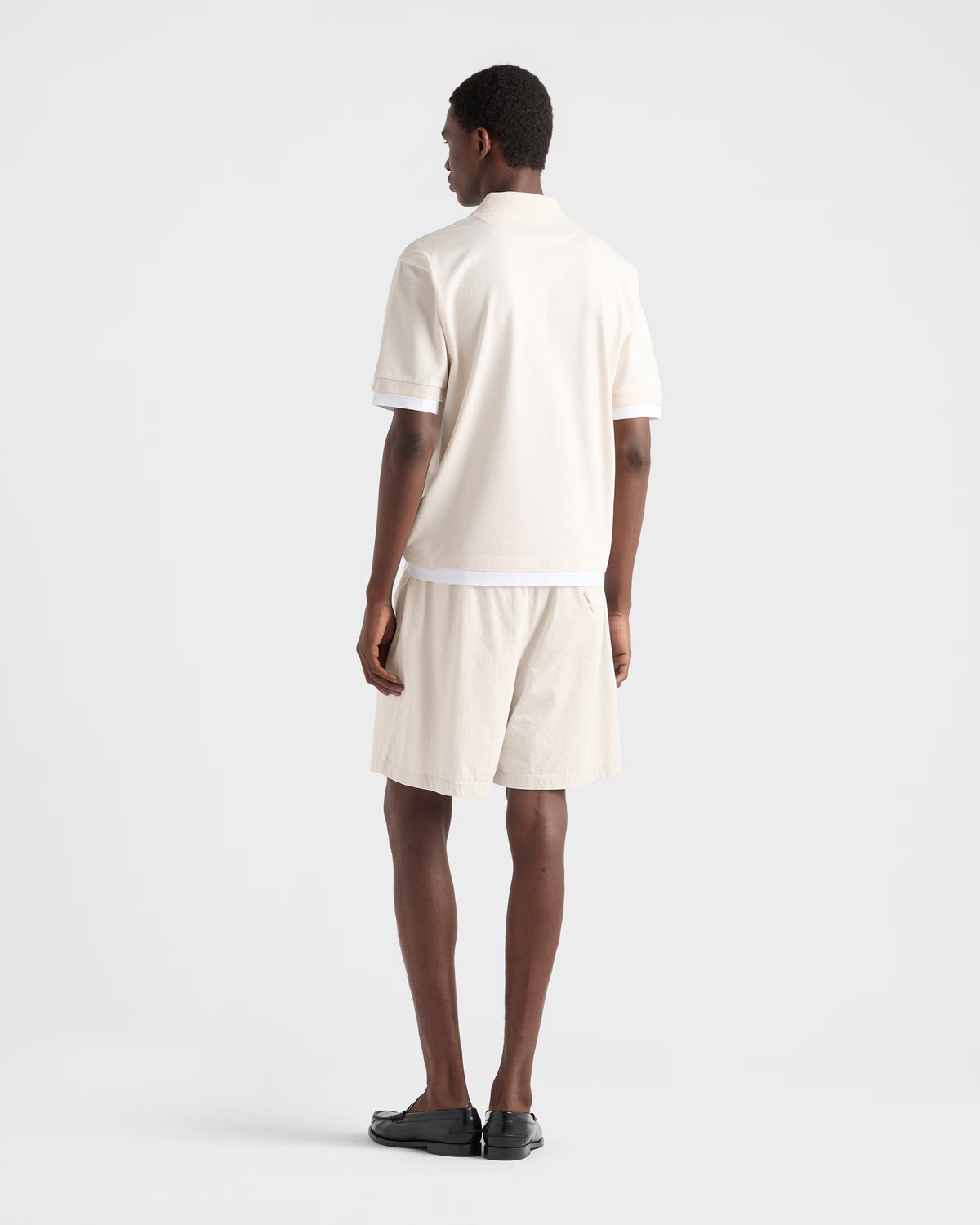 Cotton polo shirt ColorTalc/White RUNWAY DELUXE