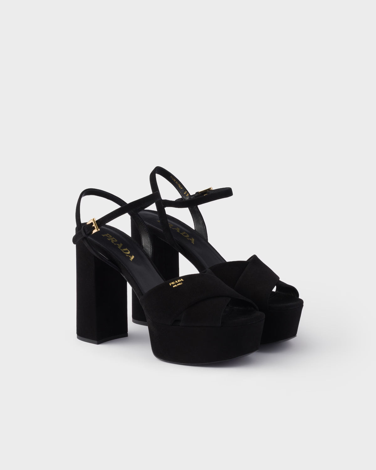 Suede platform sandals