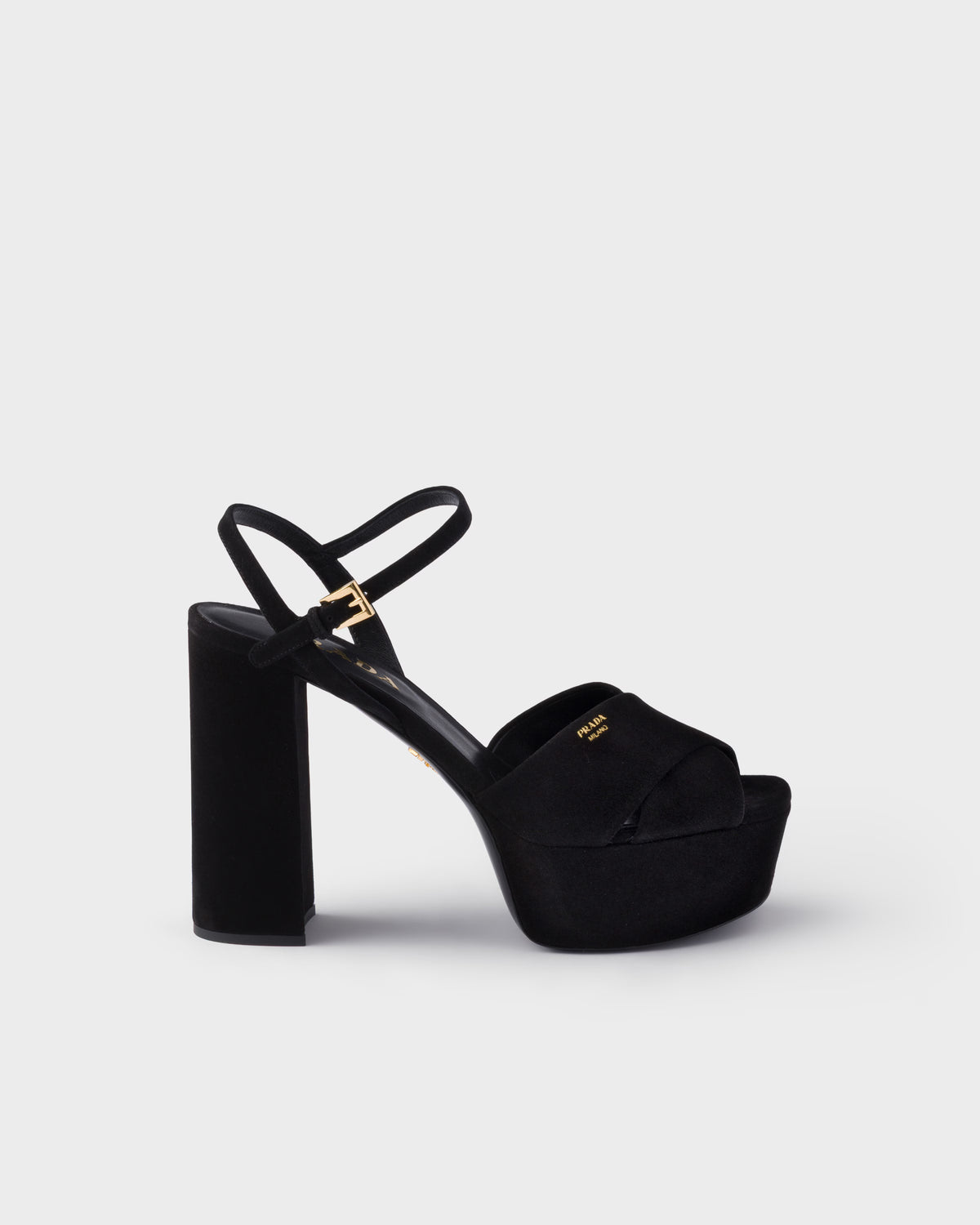 Suede platform sandals