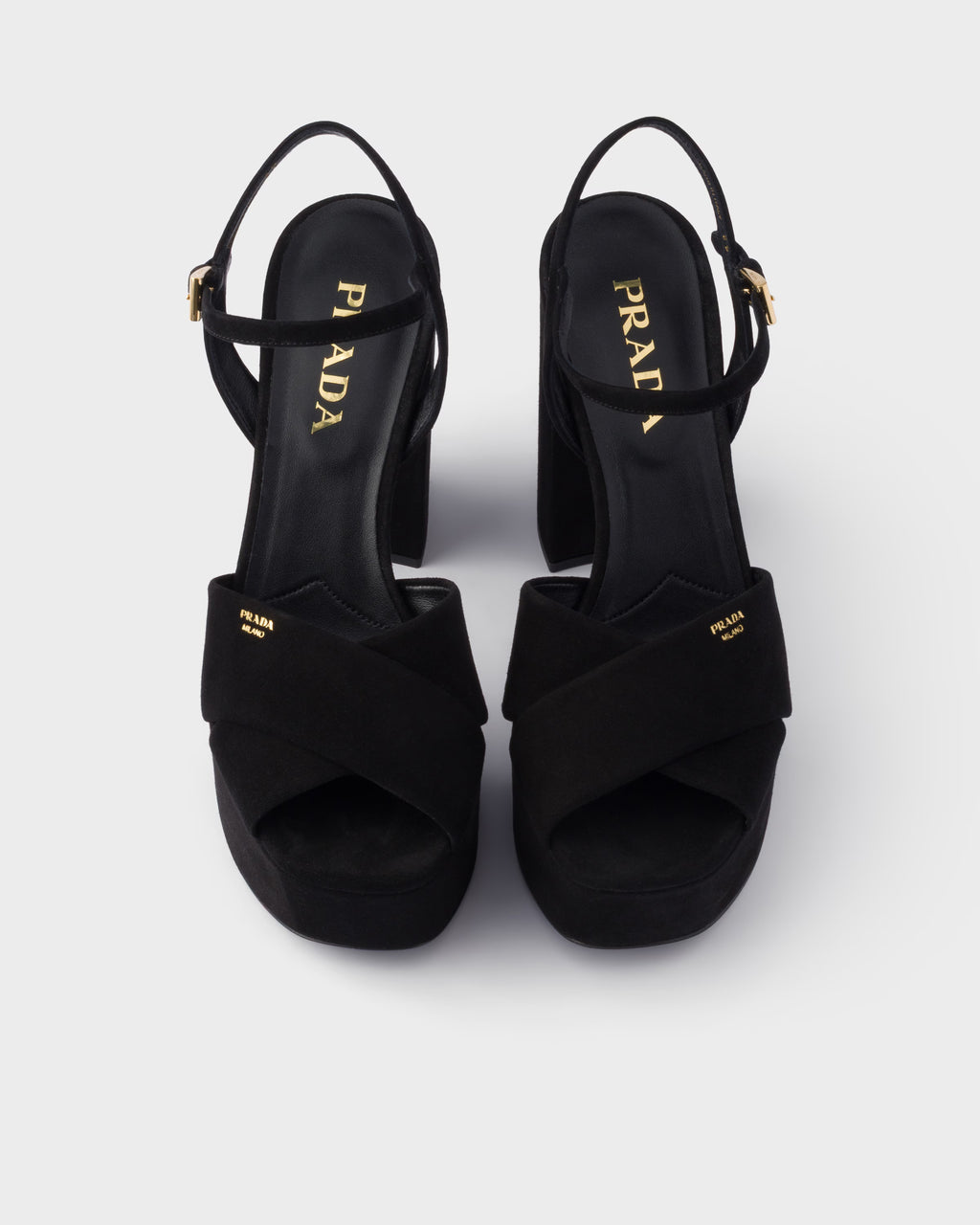 Suede platform sandals