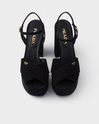Suede platform sandals