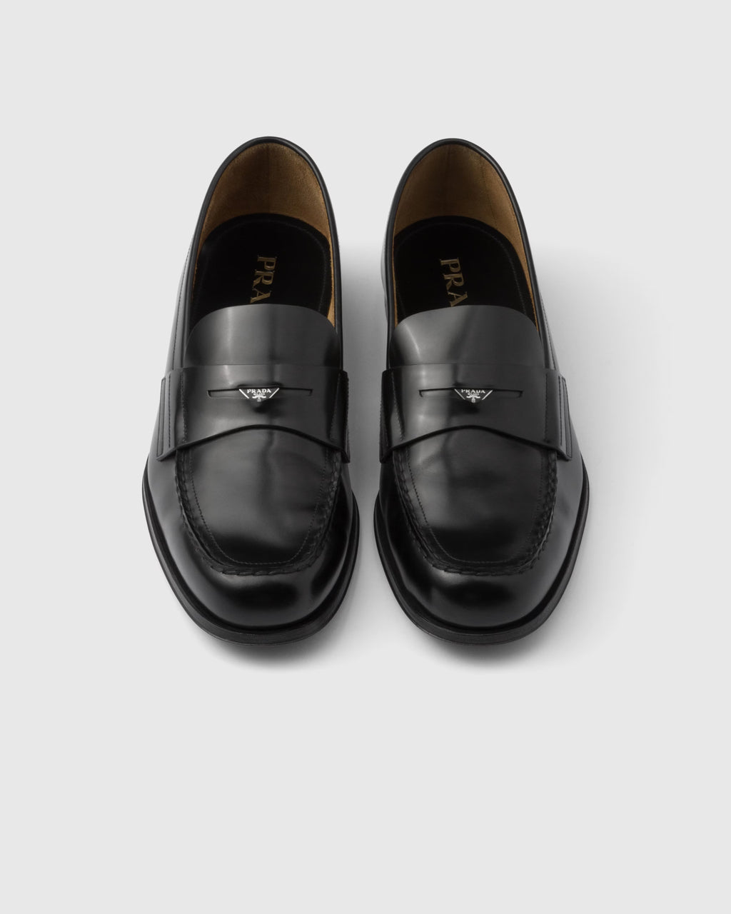 Brushed leather loafers ColorBlack RUNWAY DELUXE