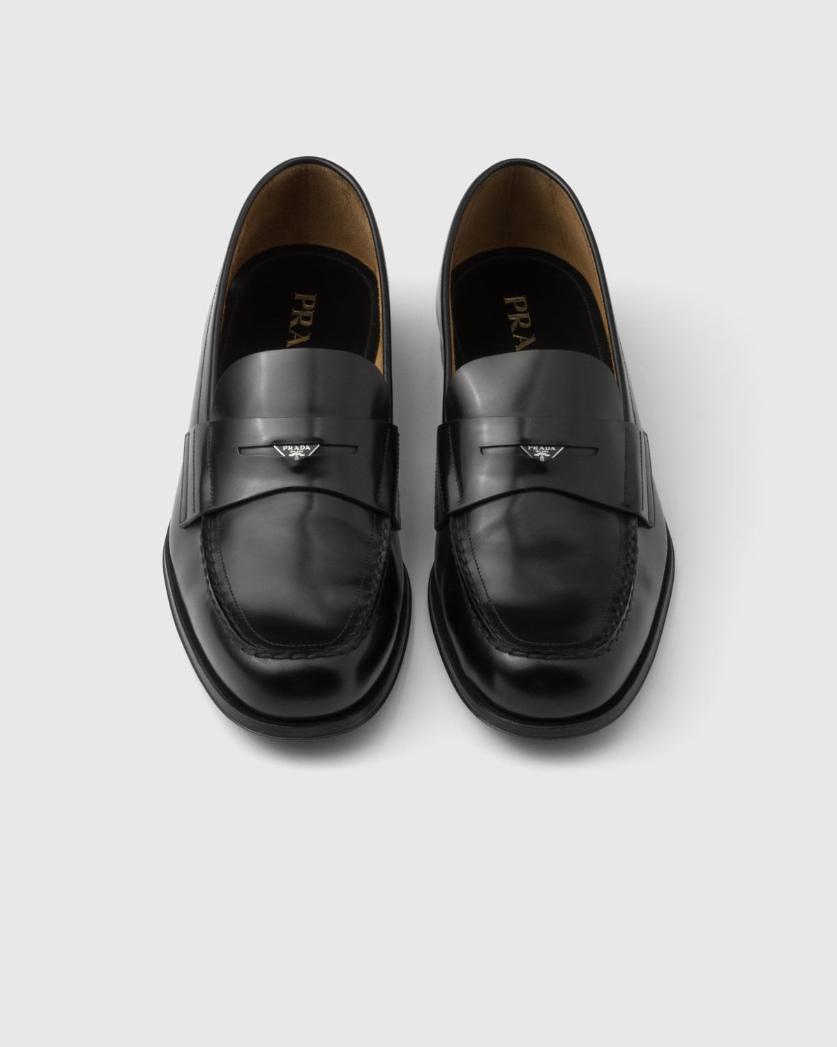 Brushed leather loafers ColorBlack RUNWAY DELUXE
