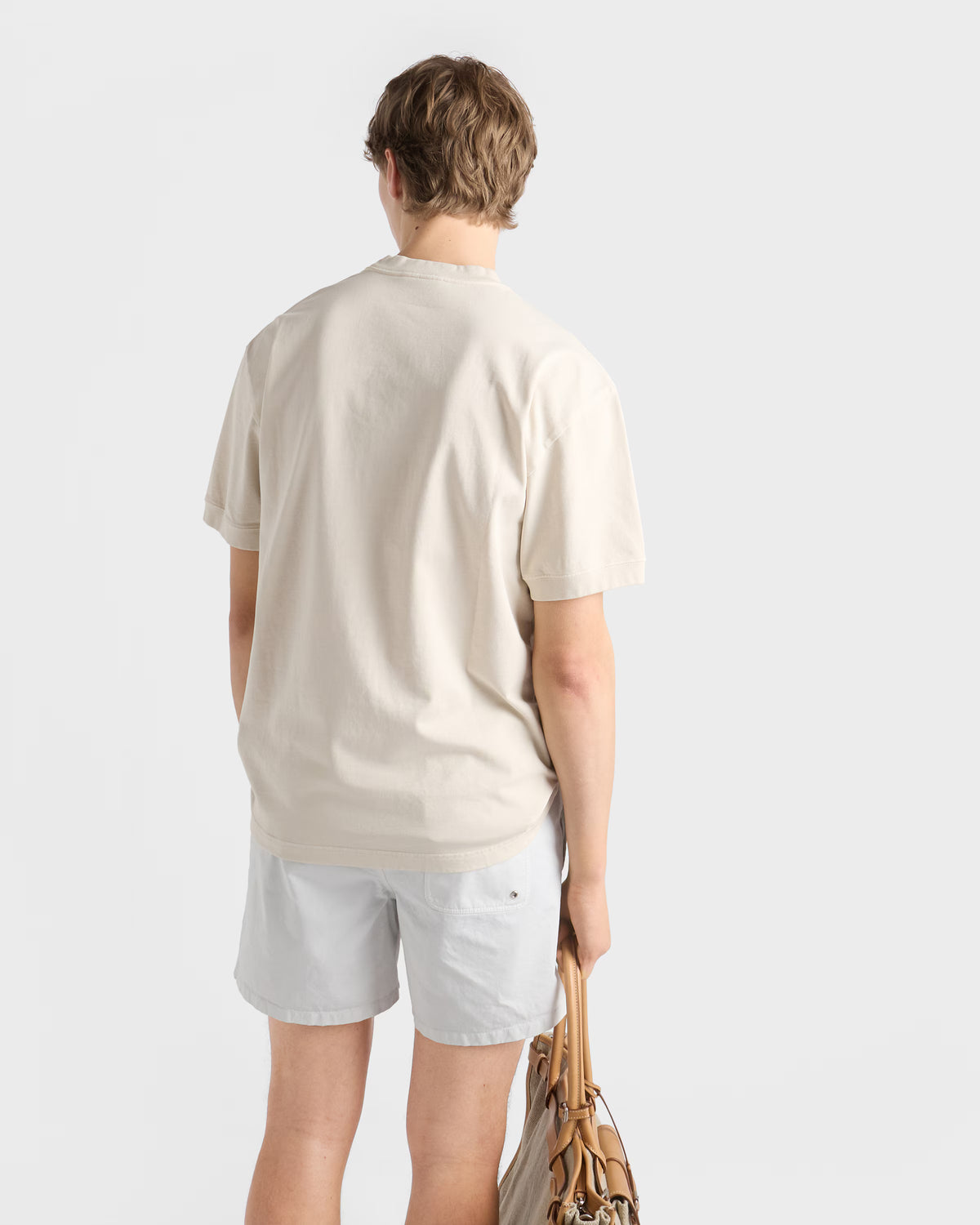Short-sleeved cotton T-shirt ColorChalk White RUNWAY DELUXE