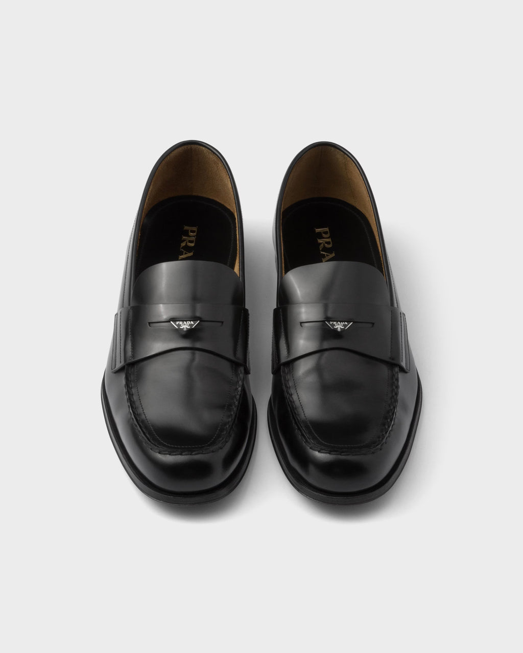 Brushed leather loafers ColorBlack RUNWAY DELUXE