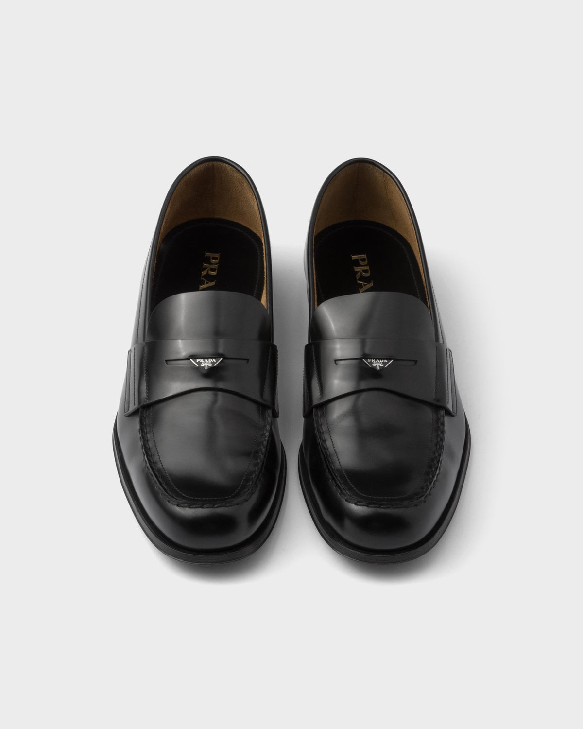 Brushed leather loafers ColorBlack RUNWAY DELUXE
