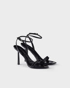 Brushed leather sandals