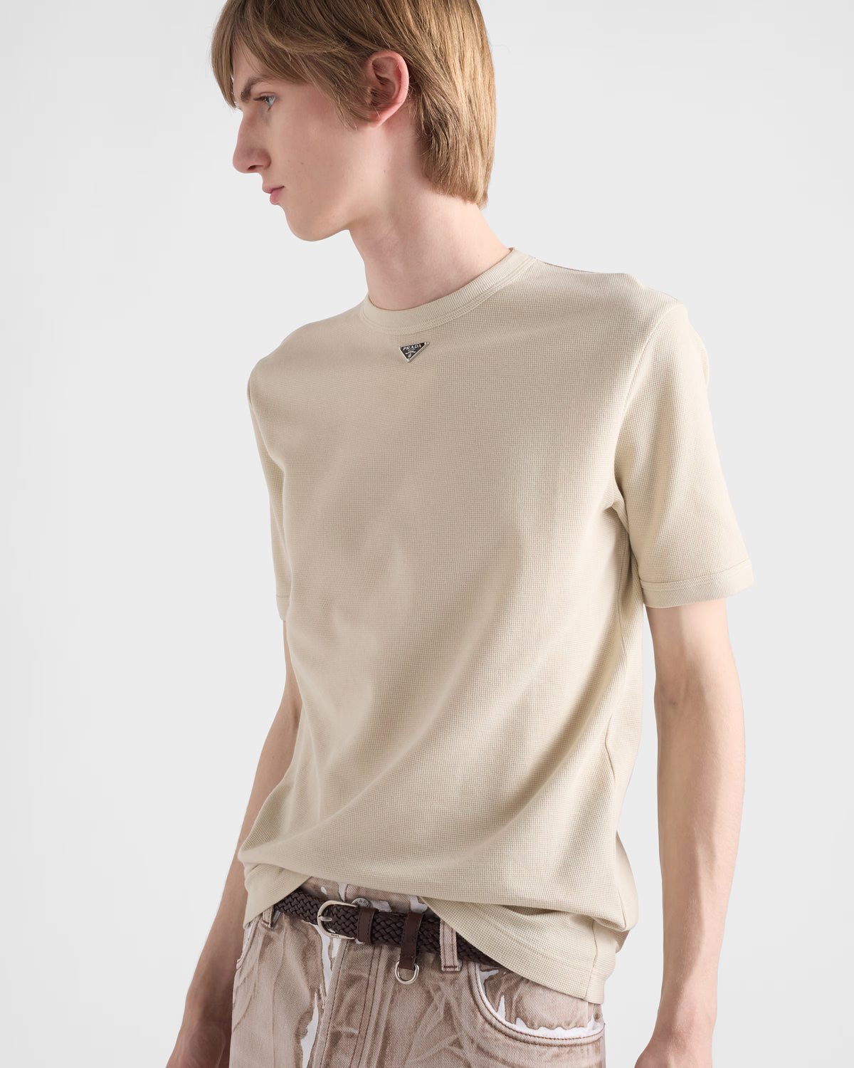 Cotton T-shirt ColorLimestone RUNWAY DELUXE