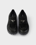 Aged suede loafers