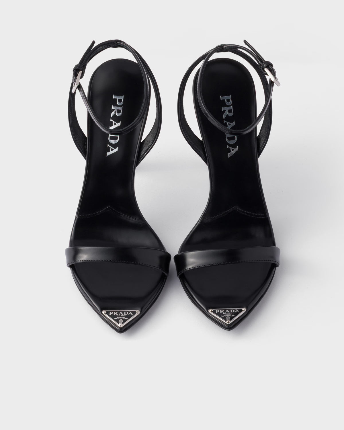 Brushed leather sandals