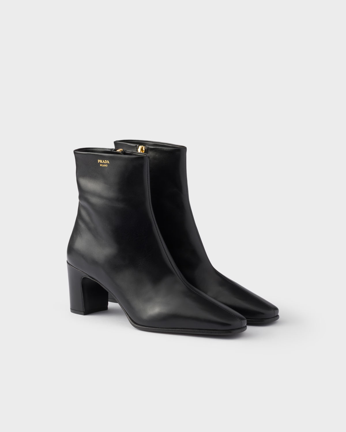 Leather booties
