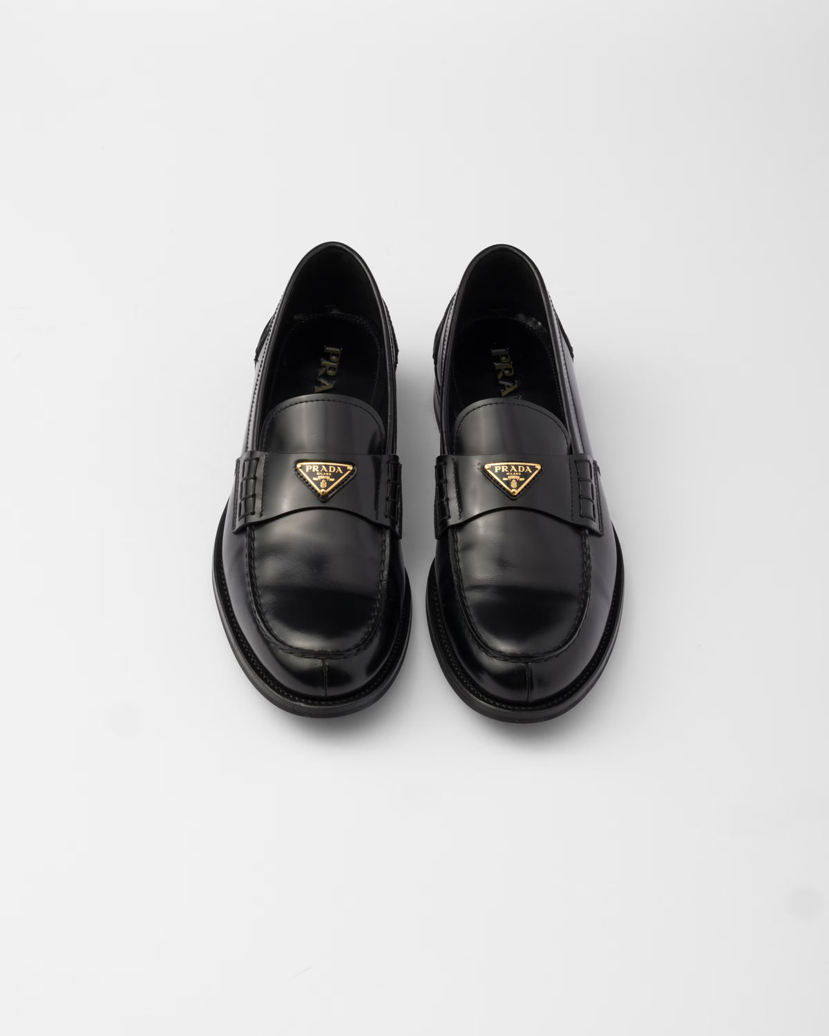 Brushed leather loafers ColorBlack RUNWAY DELUXE