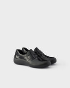 Brushed leather loafers