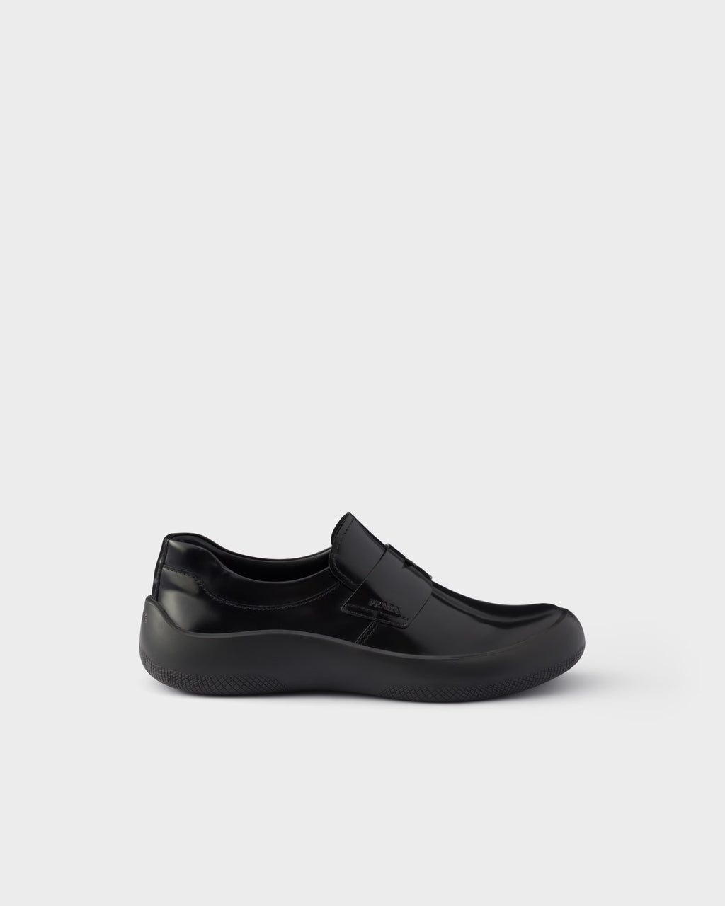 Brushed leather loafers