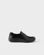 Brushed leather loafers